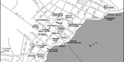 Քարտեզ корозал քաղաքի Բելիզ